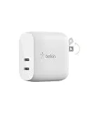 Belkin 40W Dual Port USB-C Wall Charger, USB Type C Charger Fast Charging for iPhone 15, 15 Plus, 15 Pro, 15 Pro Max, 14, 14 Pro, 14 Pro Max, iPhone 13 Series, Galaxy S23 Ultra, iPad, AirPods & More