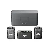 DJI Mic 2 (2 TX + 1 RX + Charging Case), All-in-one Wireless Microphone, Intelligent Noise Cancelling, 32-bit Float Internal Recording, 250m (820 ft.) Range, Microphone for iPhone, Android, Camera