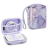 Fintie Protective Case for Canon Ivy Mini/Canon Ivy 2 Mini/Ivy CLIQ/Ivy CLIQ+/ Ivy CLIQ2/ Ivy CLIQ+2 Instant Camera Photo Printer - Shockproof Hard Shell Carrying Case, Lilac Marble