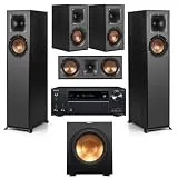 Klipsch Reference R-610F 5.1 Home Theater System, Black withOnkyo TX-NR696 7.2-Channel Network A V Receiver