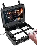Case Club Portable Game Station with Built-in 18.5" Monitor - Fits PlayStation 5 (Gen 1 Disk or Digital), Controller, 2 Games, Built-in Cooling Fan - Hard-Shelled PS5 Travel Case. Waterproof, Lockable