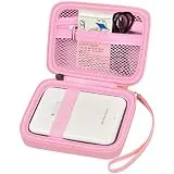 Case Compatible with KODAK Step/Canon Ivy/Ivy 2/ Ivy CLIQ+2 CLIQ 2 CLIQ+ Mobile Photo Mini Printer, Instant Camera Storage Bag for Papers, Charger and Accessories (Box Only)-Pink