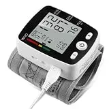 potulas Blood Pressure Monitor, Wrist Blood Pressure Cuff Monitor with USB Charging, Automatic Digital BP Machine,Voice Broadcast, Large Display Screen