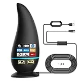 Ostrat Upgraded TV Antenna Indoor, 600+ Miles Range 360° Reception Amplified Digital TV Antenna for Smart TV and All Older TV - 18ft HD Cable - Support 4K 8K 1080p and Other Resolutions
