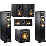 Klipsch Reference 5.2 Home Theater System - Bundle w/ 2X R-26FA Floorstanding Speaker, R-25C Center Speaker, 2X R-41M Bookshelf Speaker, R-12SW Subwoofer