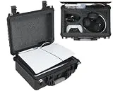 Case Club Hard Case to fit PS5 Slim - Waterproof Carrying Case Includes Headset Storage & Custom Slots for 1 Game, Stand & 1-2 Controllers (Playstation 5 Slim)