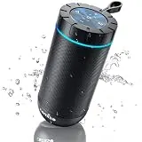 comiso Shower Bluetooth Speaker, IPX5 Waterproof Speakers with 360° HD Surround Sound, Punchy Bass, Wireless TWS Pairing, 24H Playtime, Portable Speaker for Home/Outdoor/Camping/Beach, Birthday Gifts