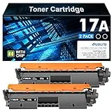 17A HP Toner Cartridge CF217A Replacement for 17A CF217A to Compatible with Laserjet Pro M102w M130nw M130fw M130fn M102a M130a Pro MFP M130 M102 Series Printer (Black, 2-Pack)