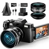 G-Anica Digital Cameras for Photography, 48MP&4K Video/Vlogging Camera for YouTube with WiFi, 60FPS Autofocus Travel Camera with Wide-Angle & Macro Lens