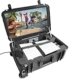 Case Club Pro Gaming Station to Fit Playstation 5. Comes with Built-in 24" 1080p Monitor, Cooling Fans. Fits PS5 (Gen 1 Disc or Digital), Controllers, & Games, (PS5 NOT Included) 1MS / 144 HERTZ