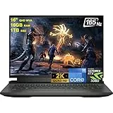 Dell G16 7000 7620 16 Gaming Laptop 16" QHD WVA 165Hz 12th Generation Intel 14-Core i7-12700H (Beats i9-11950H) 16GB RAM 1TB SSD GeForce RTX 3060 6GB Graphic RGB Backlit Thunderbolt HDMI Win11 Black