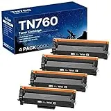 WEAREC Compatible Toner Cartridge Replacement for Brother TN760 TN-760 TN730 TN-730 with HL-L2350DW HL-L2395DW HL-L2390DW HL-L2370DW MFC-L2750DW MFC-L2710DW DCP-L2550DW (Black 4 Pack)
