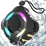 Shower Speaker Bluetooth with IPX7 Waterproof, Wireless Speaker with Dynamic Lights, TWS Mode, Loud Stereo Sound, Robust Bass, Portable Speaker with 24H Playtime for Kayak, Beach/Trip/Gifts for unisex