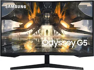 Samsung 32" Odyssey G55A QHD 165Hz Curved Gaming Monitor