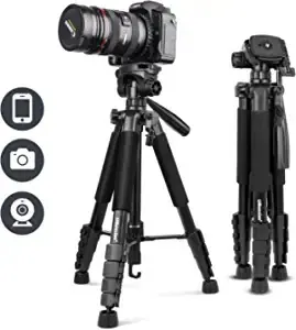 UBeesize 67 inch Camera Tripod with Travel Bag: A Cell Phone Tripod