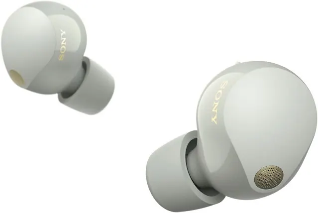 Sony WF-1000XM5 The Best True Wireless Noise-Canceling Earbuds, Alexa Built-in, Bluetooth, in-Ear Headphones, Up to 24 Hrs Battery, Quick Charge, IPX4 Rating, Works with iOS & Android - Silver/Gold