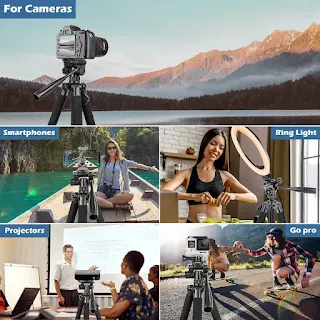 UBeesize 67 inch Camera Tripod with Travel Bag: A Cell Phone Tripod