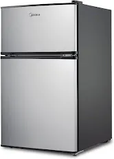 Midea WHD-113FSS1 Double Door Mini Fridge