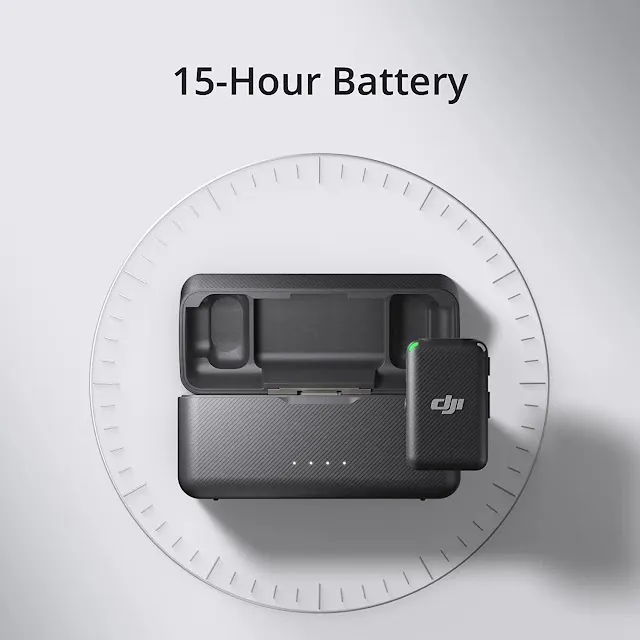 DJI Mic 2 TX 1 RX Charging Case | Wireless Lavalier Microphone | Best Option for Vloggers