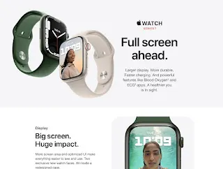 Apple Watch Series 7 | GPS 41mm | Smart Watch | Starlight Aluminum Case |Starlight Sport Band | Fitness Tracker | Blood Oxygen | ECG Apps | Always-On Retina Display | Water Resistant