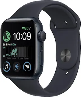 Apple Watch SE (2nd Gen) [GPS 44mm] - Midnight Aluminum Case with Midnight Sport Band