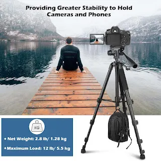 UBeesize 67 inch Camera Tripod with Travel Bag: A Cell Phone Tripod