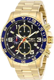 Top 10 Invicta Watches Every Man Should Consider Invicta Men's Specialty Chronograph Textured Dial Stainless Steel Watch Gold Lon-Plating