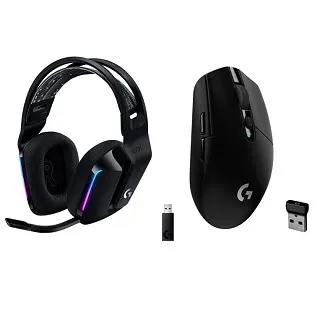 Logitech G733 Lightspeed Wireless Gaming Headset and the Logitech G305 Lightspeed Wireless Gaming Mouse