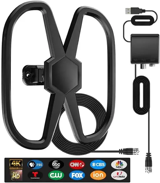 PEAWI 2023 TV Antenna:  A Smart Digital HD Indoor Amplifier 480+ Miles Range