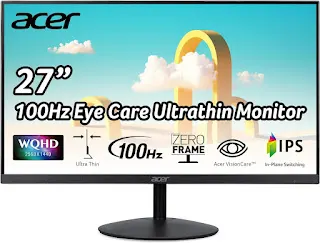 Acer SB272U Ebiip 27" WQHD IPS Gaming Office Monitor