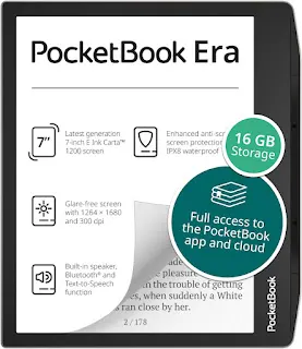 PocketBook Era E-Reader, Stardust Silver, 16GB
