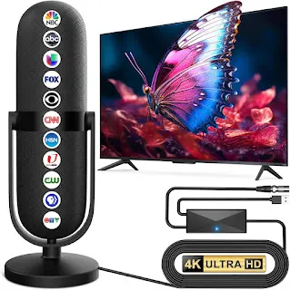 2024 TV Antenna, Digital TV Antenna for Smart TV, TV Antenna Indoor 980+ Miles Range