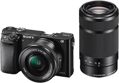 Sony Alpha a6000 Mirrorless Digital Camera w/ 16-50mm and 55-210mm Power Zoom Lenses Sony Alpha a6000 Mirrorless Digital Camera w/ 16-50mm and 55-210mm Power Zoom Lenses