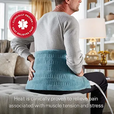 Sunbeam Heating Pad for Back Neck and Shoulder Pain Relief