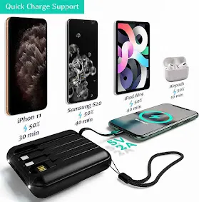 Wireless Portable Charger Power Bank 10000mAh