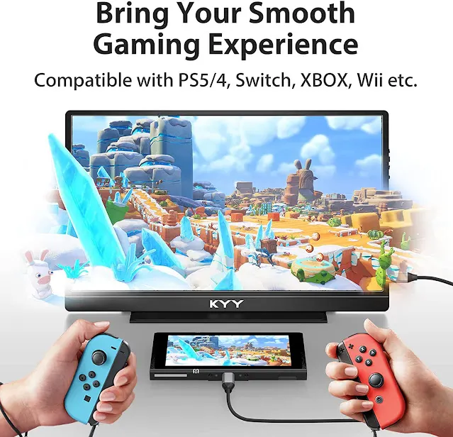 KYY Portable Monitor: Experience Stunning Visuals on-the-go