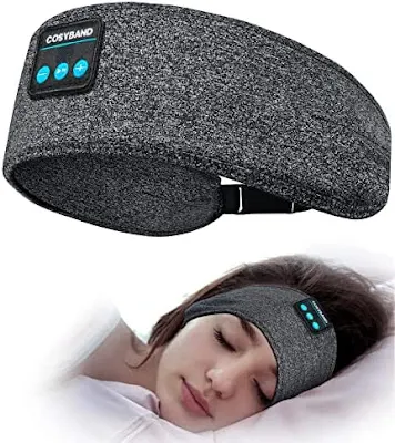 Perytong Sleep Headphones Adjustable, Wireless Sleep Earbuds, Ear Muffs for Sleeping Bluetooth Headband Headphones with Thin Speakers, Sleeping Headphones for Workout,Yoga,Travel,Gift for Women Men