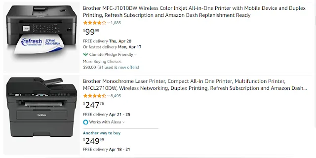 Brother HLL2305W compact mono laser single function printer: perfect for home or small office use