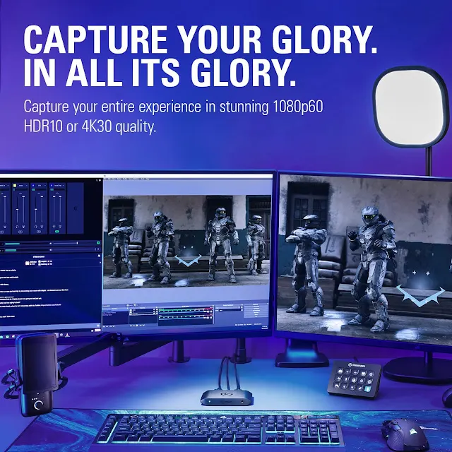 Elgato HD60 X External Capture Card: Share High-quality Videos Online