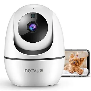 NETVUE Indoor Camera for Homes, Business, Baby, Pets, Dogs