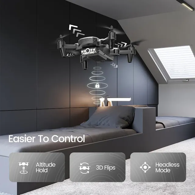 DEERC D20 Mini Drone features a gesture selfie function