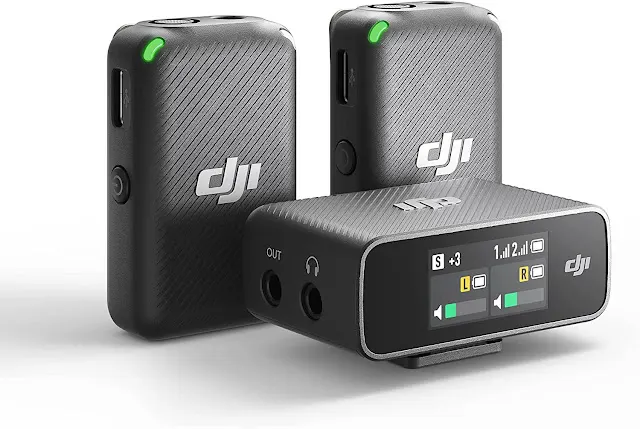 DJI Mic 2 TX 1 RX Charging Case | Wireless Lavalier Microphone | Best Option for Vloggers