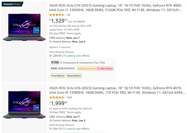 ASUS ROG Strix G18 Gaming Laptop 2023 | NVIDIA GeForce RTX 4070