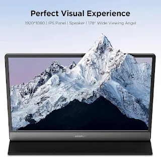 KOORUI Portable Monitor 15.6 Inch || FHD Portable Laptop Monitor IPS Second Screen