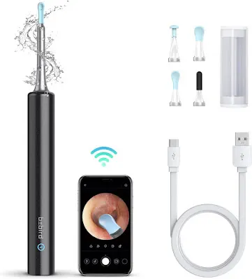 BEBIRD C3 Ear Wax Removal, Ear Cleaner with Camera Wireless Otoscope with 1080P HD Waterproof Digital Endoscope with 6 LED Light, Mom Gadgets for Baby Ear Cleaners Checking, Black, 11 BEBIRD C3 Ear Wax Removal, Ear Cleaner with Camera Wireless Otoscope with 1080P HD Waterproof Digital Endoscope with 6 LED Light, Mom Gadgets for Baby Ear Cleaners Checking, Black, 11