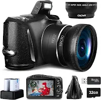 Monitech 48m Cameras for Photography for Video and 4K Vlogging Camera