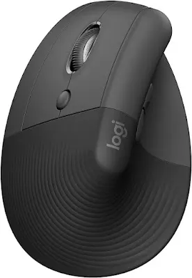 Logitech Lift Vertical Ergonomic Mouse (Left-handed) - Graphite
