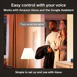 Energy Savings Philips Hue 476977 A19 Smart Light Bulb