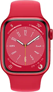 Apple Watch Series 8 | GPS 41mm | Smart Watch | RED Aluminum Case | RED Sport Band | Fitness Tracker | Blood Oxygen | ECG Apps | Always-On Retina Display | Water Resistant