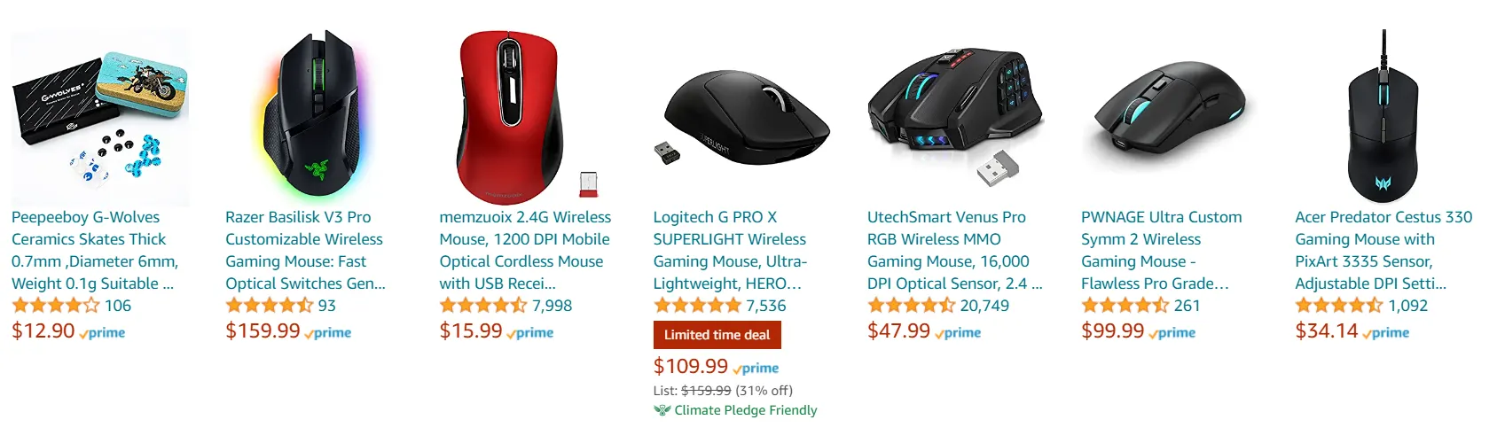 Razer Naga Pro Wireless Gaming Mouse: Interchangeable Side Plate w/ 2, 6, 12 Button Configurations - Focus+ 20K DPI Optical Sensor - Fastest Gaming Mouse Switch - Chroma RGB Lighting